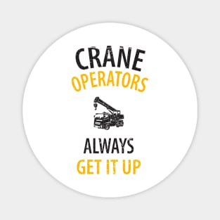 crane driver father father's day construction work Magnet